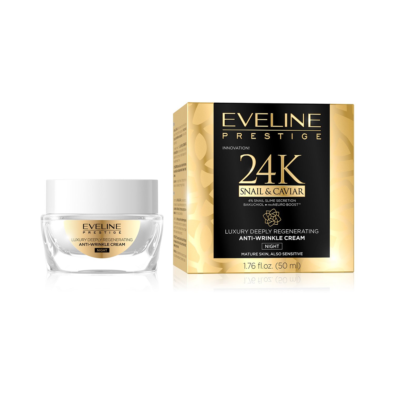 JG50S&CKNA,5903416000273 PRESTIGE 24k SNAIL&CAVIAR NIGHT CREAM 50ML