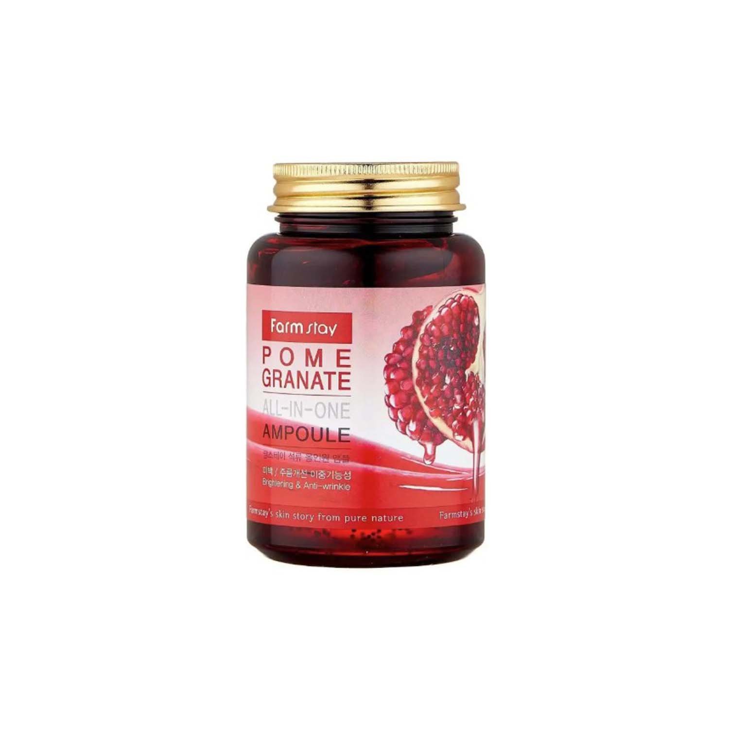 FARMSTAY_POMEGRANATE_ALL-IN-ONE AMPOULE_BRIGHTENING_AND WRINKLE IMPROVEMENT